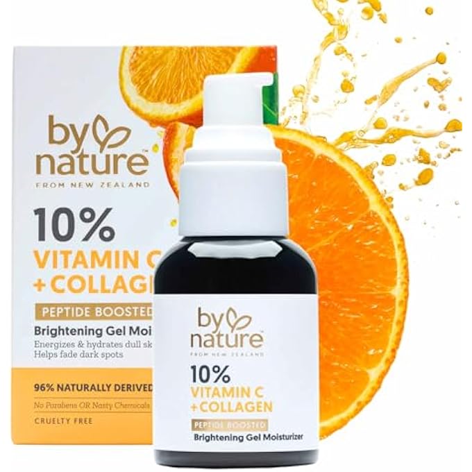 By Nature 10% VITAMIN C + COLLAGEN PEPTIDE BOOSTED BRIGHTENING GEL MOISTURIZER - Image 1
